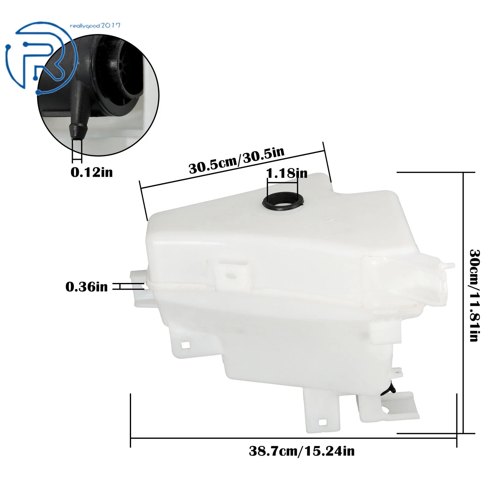 Complete Windshield Washer Fluid Tank for Toyota Tundra (2022-2024)