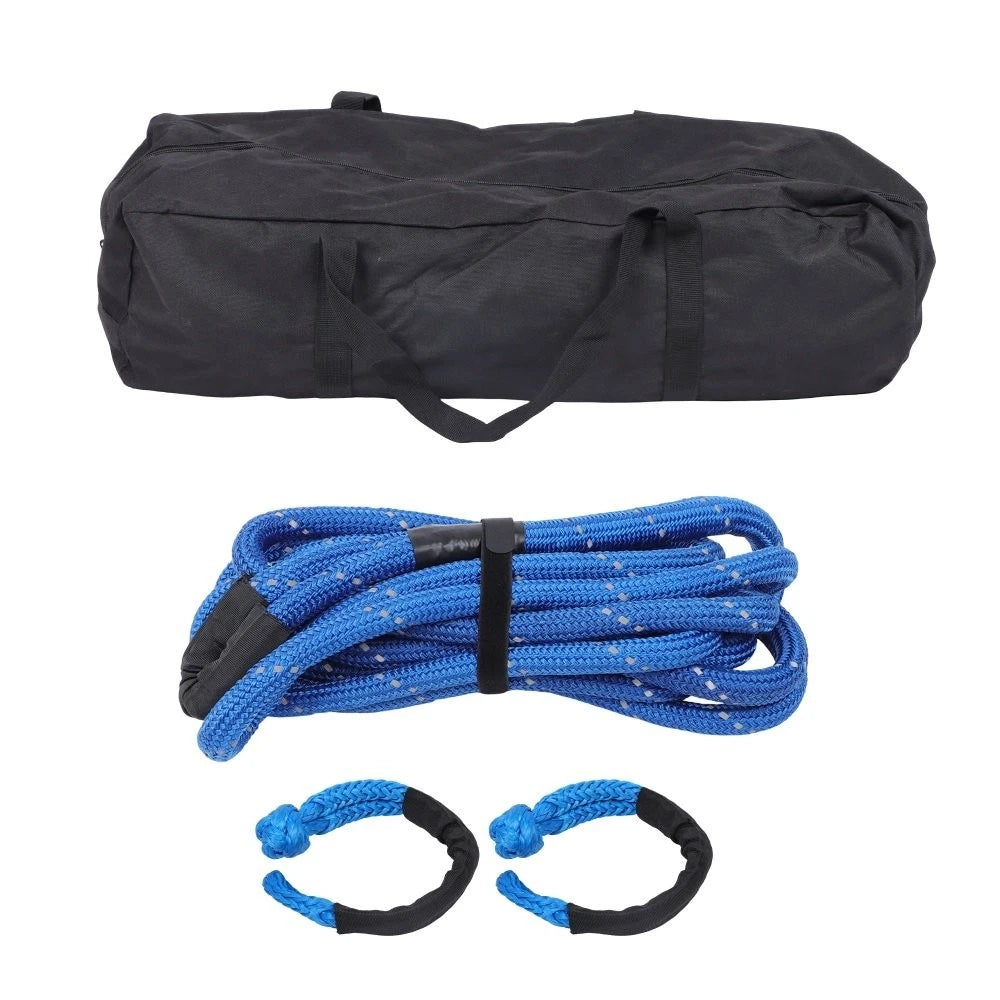 Kinetic Recovery Tow Rope 1" x 30' with 2 Soft Shackles for Car Truck