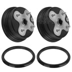 Set of 2 Front Wheel Brake Drums & Dust Seals for Yamaha Timberwolf 250 (1992–1998)