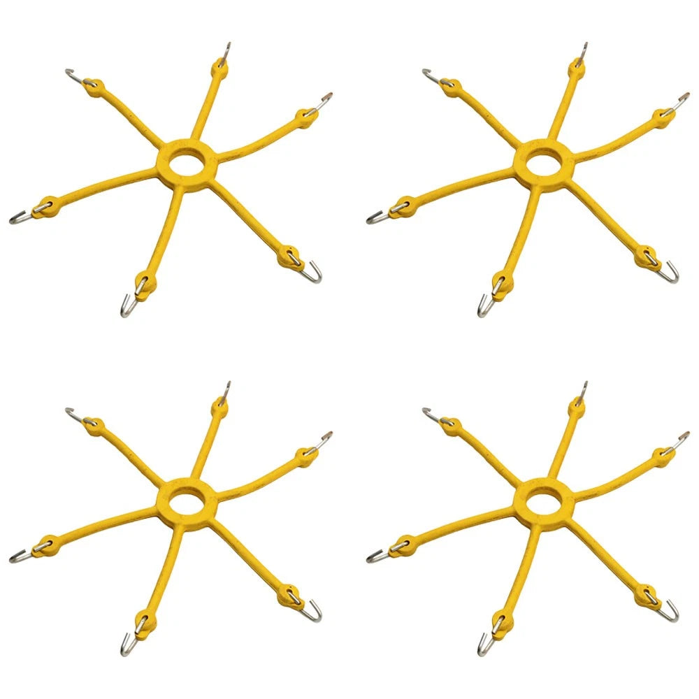 Set of 4 Rubber Tire Chain Adjusters for 11"–16" Rims