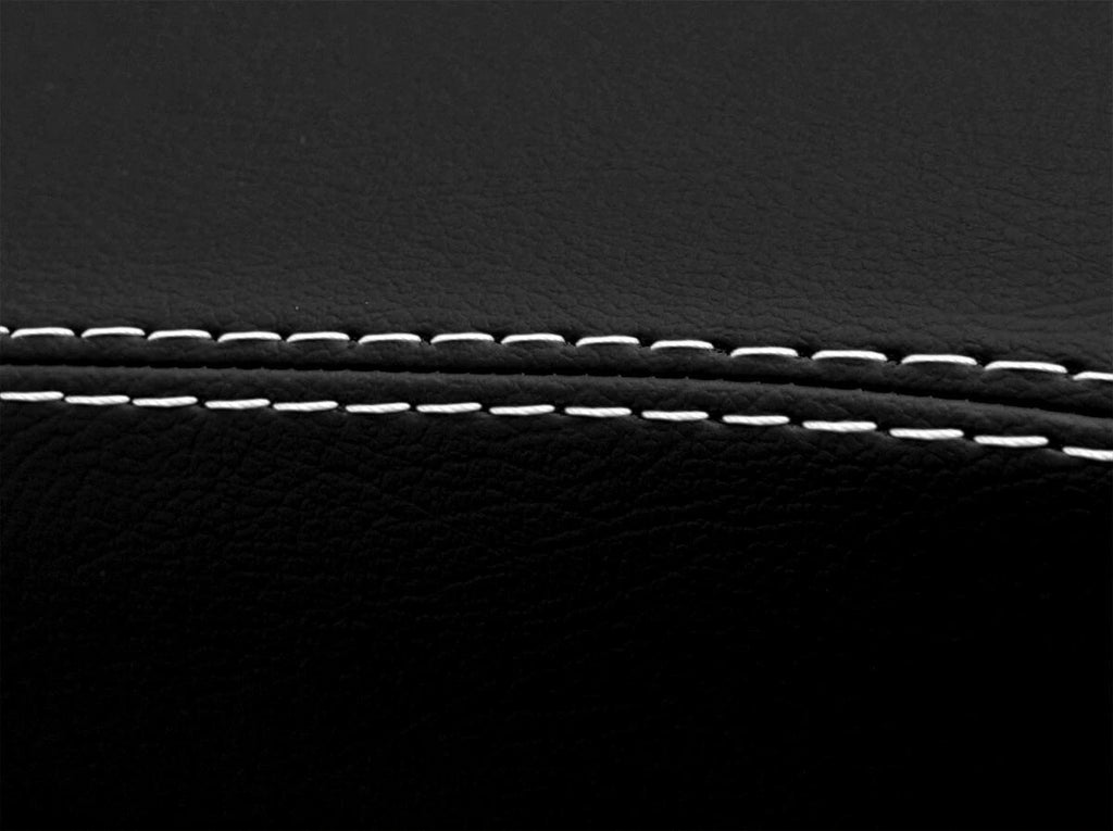 Leather Console Lid Armrest Cover for Toyota Camry (2012–2017) White Stitch