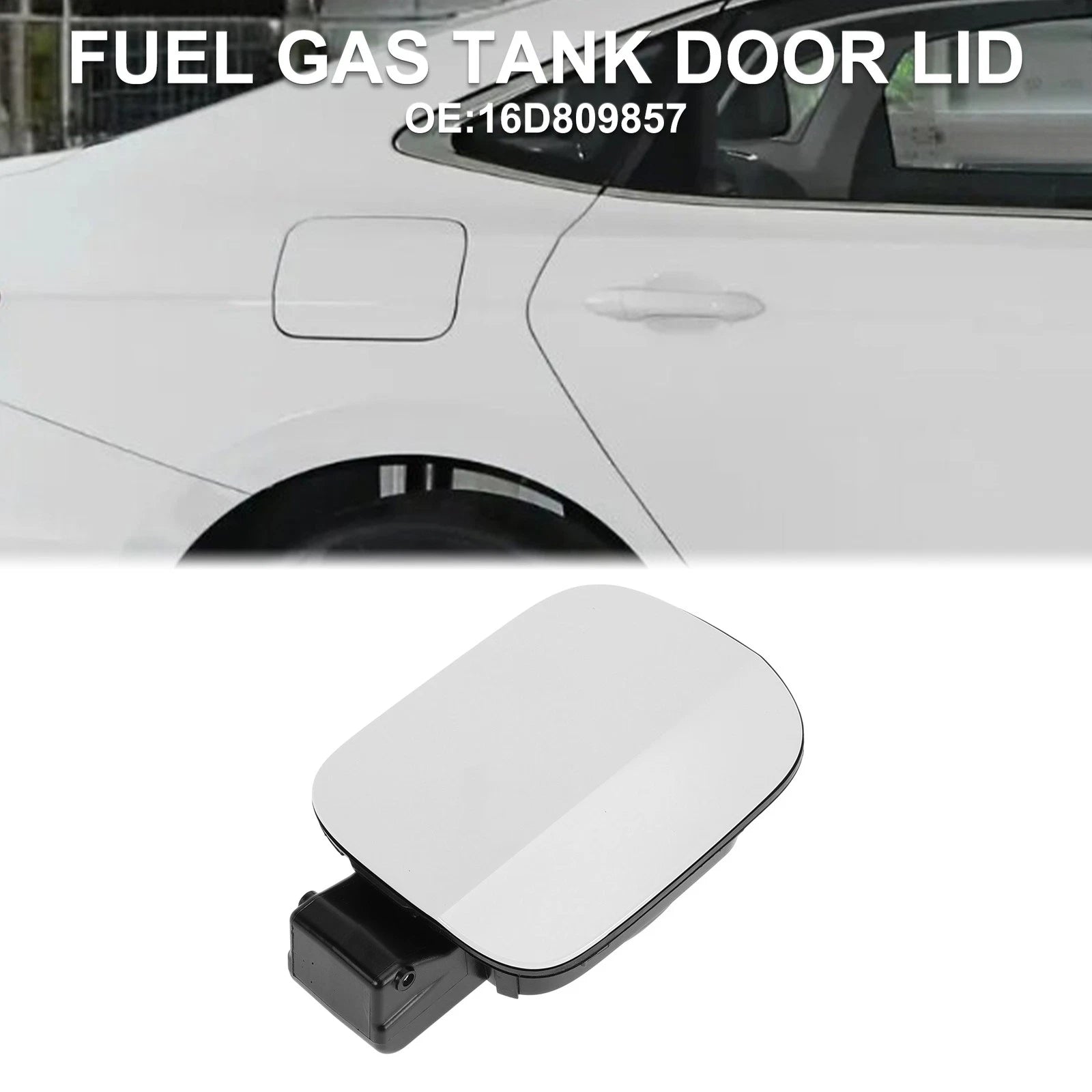 Fuel Tank Door Cap for Volkswagen Jetta (2012–2018) - White Filler Flap Cover