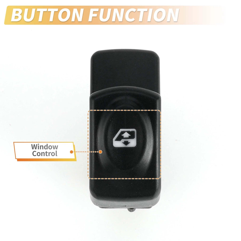 Power Window Switch Set of 2 for Renault Clio Kangoo Megane No.6490HQ