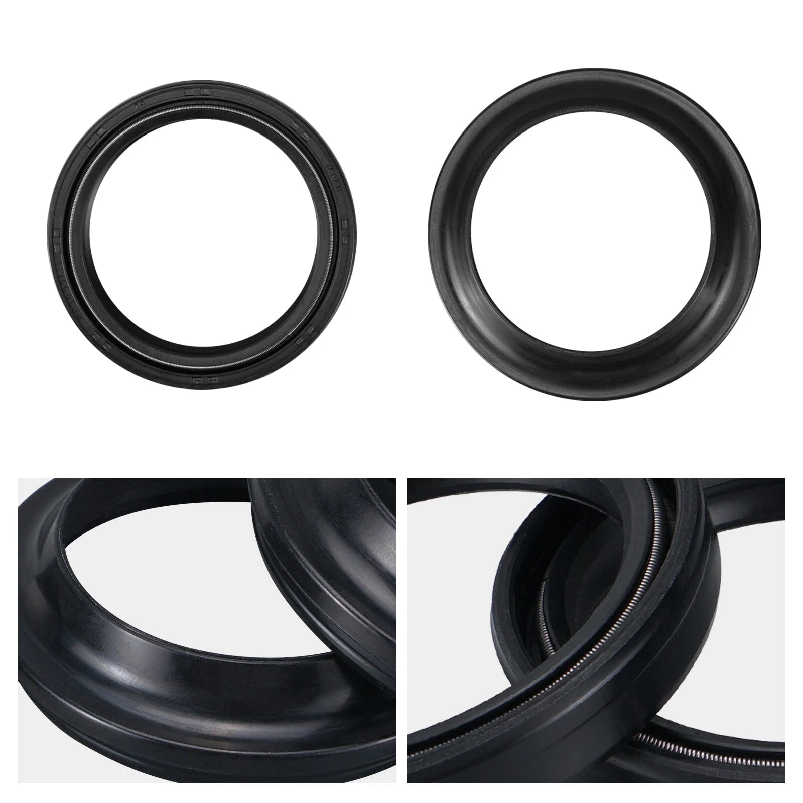 Set of 4 Front Fork Oil Dust Seals for Yamaha Vmax 1200 (1999–2006)