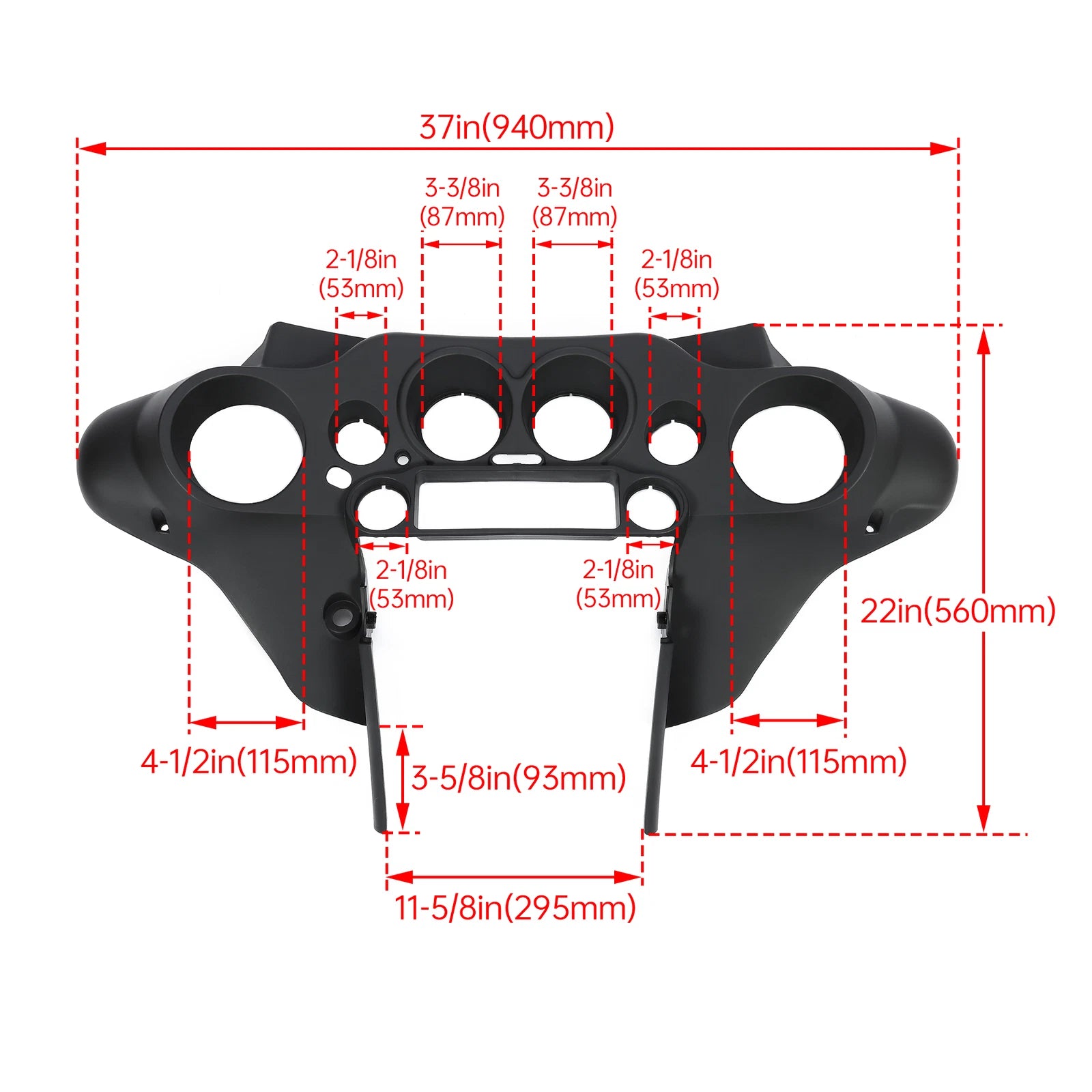 Unpainted Batwing Inner Fairing for Harley Davidson Street Electra Glide (1996–2013)