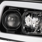 2X Projector Headlights for Dodge Charger (2006–2010) LED Tube Black LH/RH