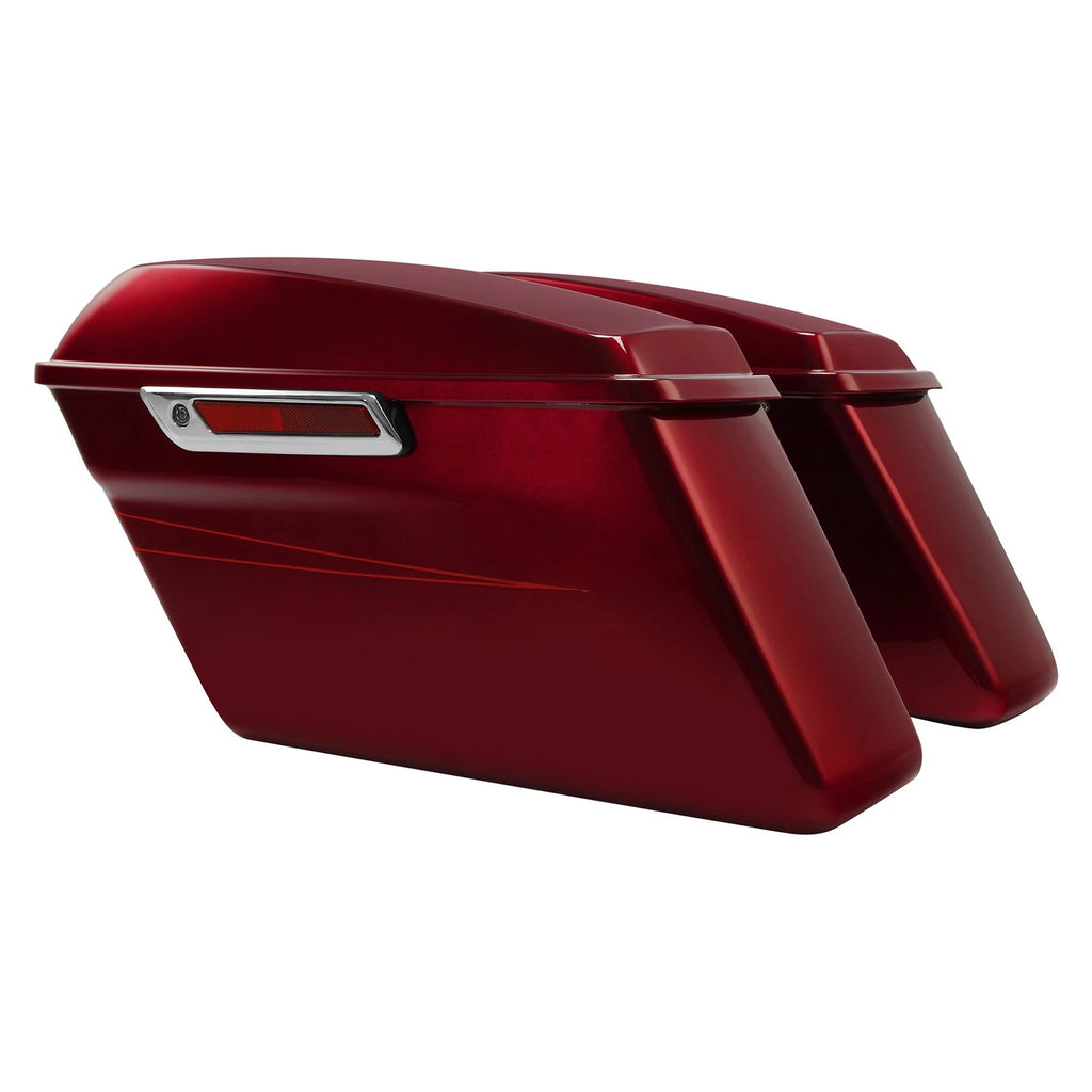 Hard Saddlebags for Harley Touring Road Glide (2014–2024) Velocity Red Sunglo