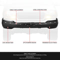 Front Bumper Face Bar for GMC Sierra Yukon (1999–2006) Black Steel