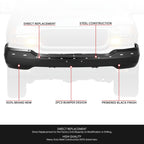 Front Bumper Face Bar for GMC Sierra Yukon (1999–2006) Black Steel