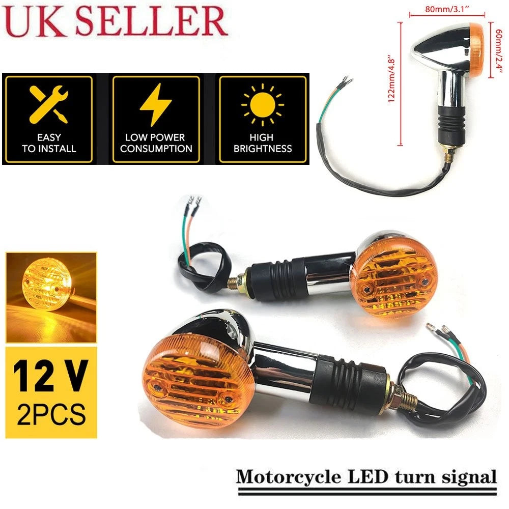 2X Turn Signal Lights for Honda VT 750 VTX 1100 1300 1800