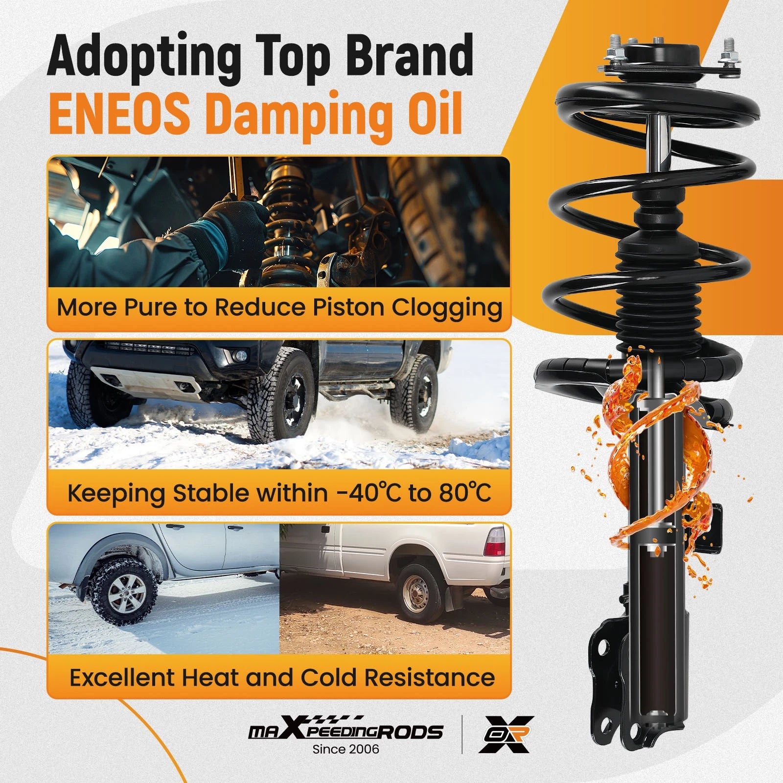 Front Complete Struts w/ Coil Springs for Mitsubishi Outlander Sport (2011–2020)