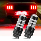 2X 3157 CANBUS Red LED Brake Stop Signal Tail Light Bulbs for Ford F-150 350