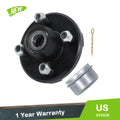Set of 5 Trailer Hub Assemblies for 4 on 4" 1" Spindle Bolt Circle
