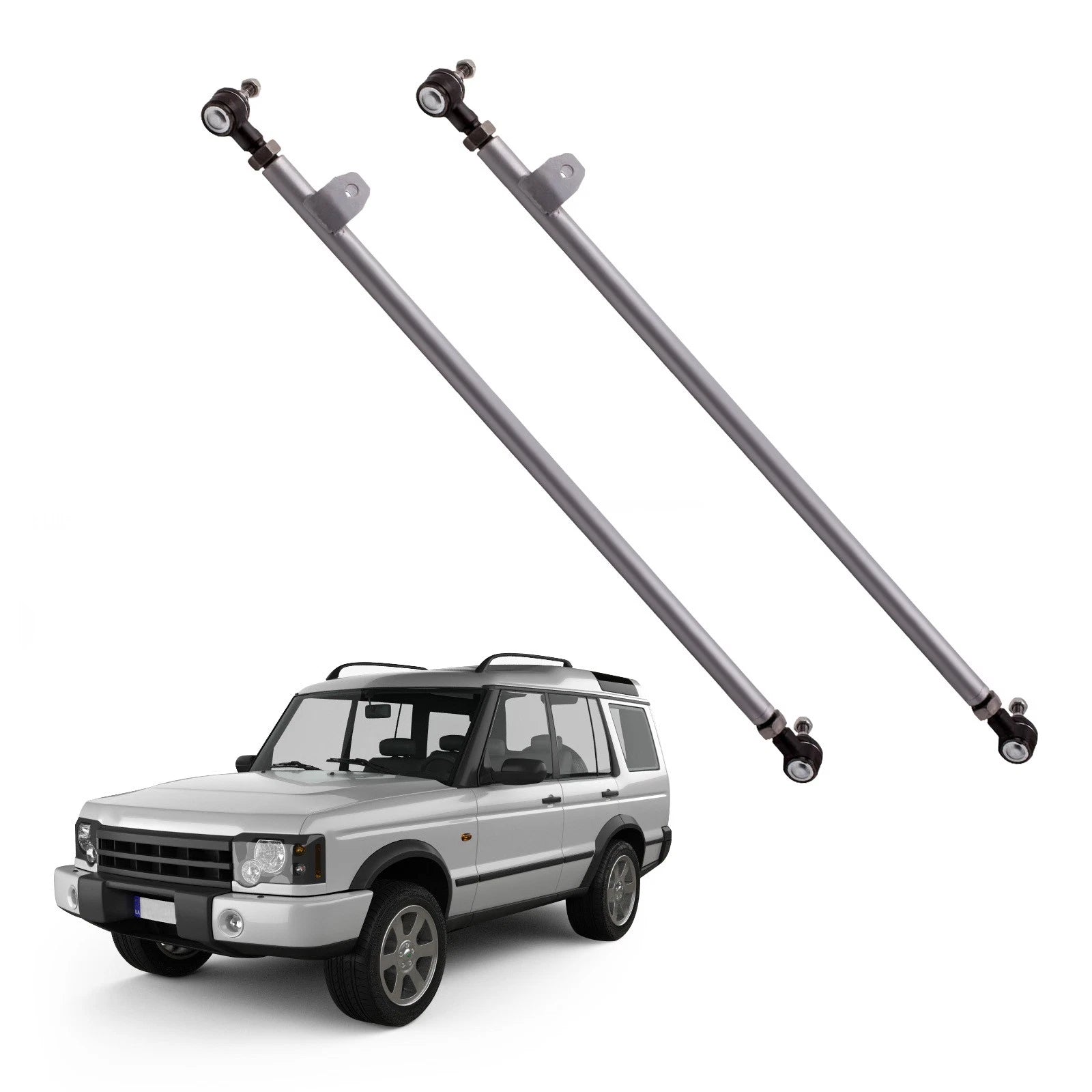 Pair Front Drag Link & Track Tie Rod Bar for Land Rover Discovery (1999–2004)