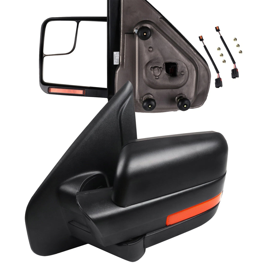 Tow Mirrors Pair for Ford F-150 (2004–2014) - Power Heated Signal Puddle Light