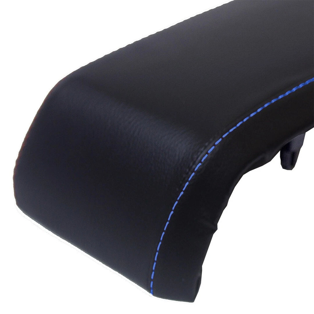 Console Armrest Lid Cover for Toyota Tundra (2014–2019) Blue Stitch