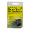 Marine Push Button LED Ring Switch 10A / 12V for Blue Sea Systems (4162)