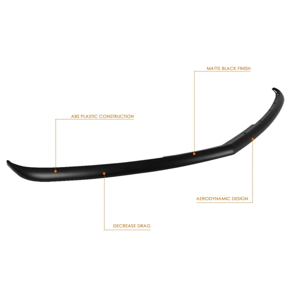 OE Style Matte Black Front Bumper Lip Lower Spoiler Kit for Dodge Charger (2011–2014)