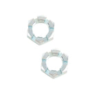 Set of 4 Trailer Hub Kit with Square Spindle and Bearing Kit for Trailer