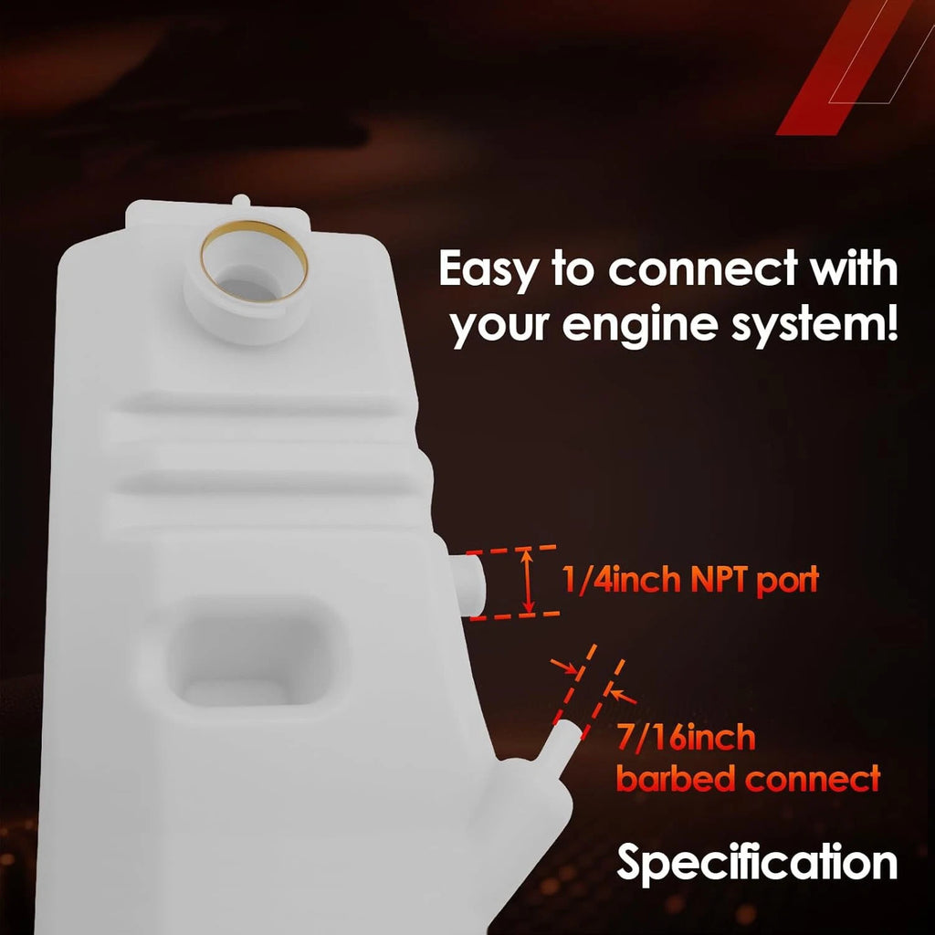 Engine Radiator Coolant Reservoir for Ford F600 F700 F800 B600 (1980–1999)