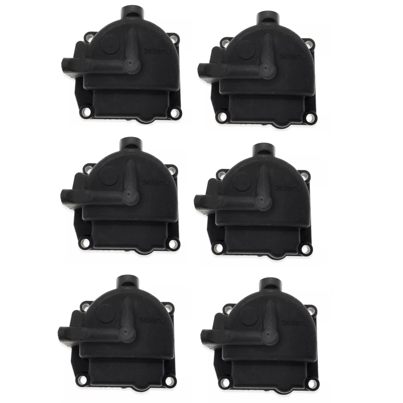 6 Carburetor Bowl Float Chamber Assembly for OMC Johnson Evinrude (433000, 766418)