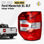 Halogen Tail Light for Ford Maverick XL/XLT (2022–2024) W/Bulbs Left Driver Side