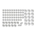 75X Chrome Engine Bolt Topper Caps for Harley Touring Road Street Glide (07-16)