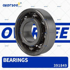Crankshaft Ball Bearing Lower for Evinrude Johnson BRP Outboard (0391849, 6203/C3)