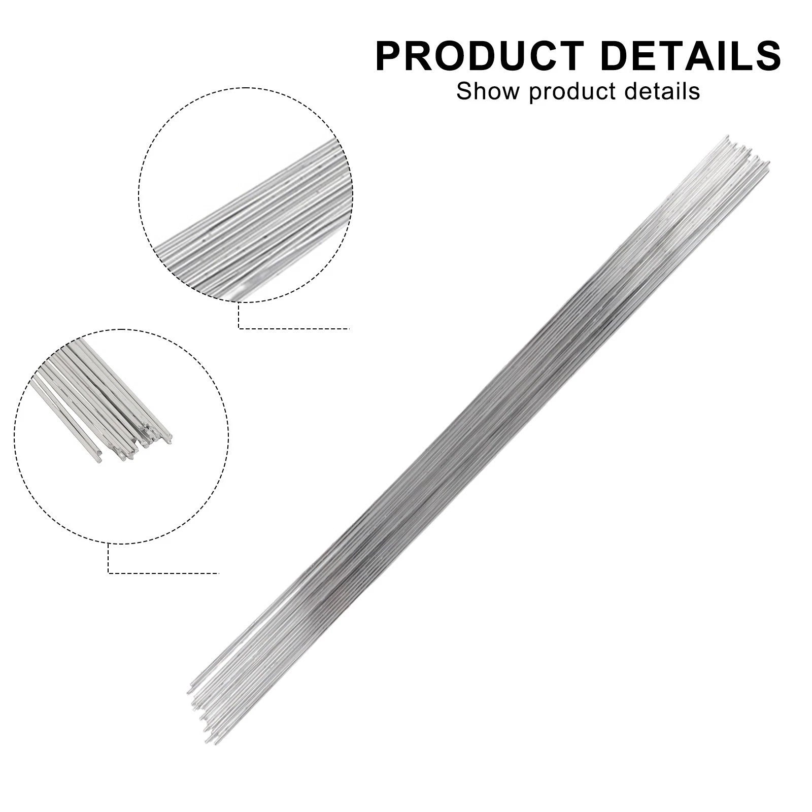 Set of 20 Welding Rods for Aluminium (450mm)