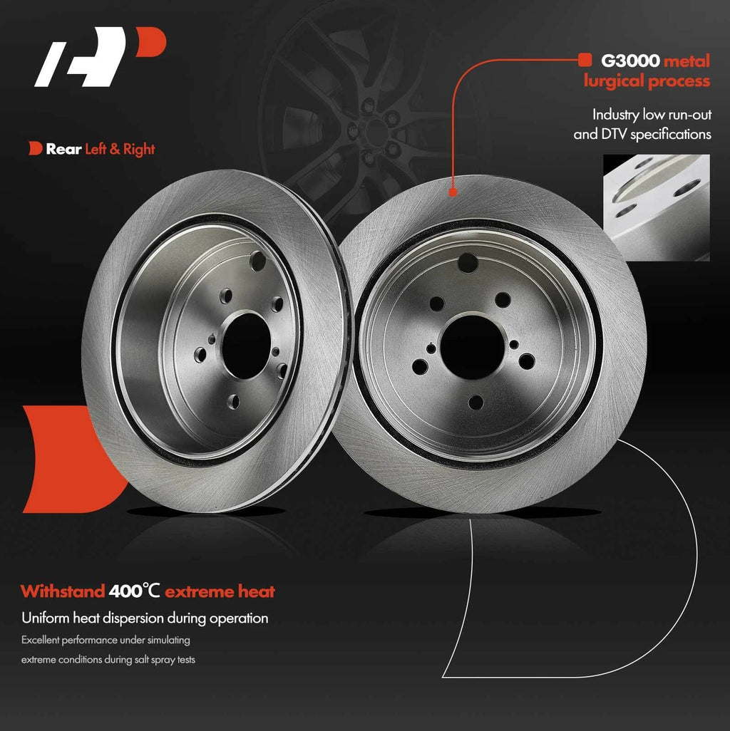 Rear Disc Brake Rotors for Scion FR-S Subaru BRZ Toyota Legacy Outback (2013–2016)
