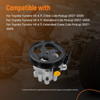 Power Steering Pump with Pulley for Toyota Tundra (2007-2009)