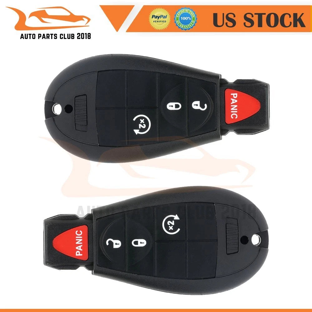 2 Key Entry Remote Fobs for RAM 1500 2500 (2013–2019)