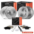 Set of 4 Drilled Brake Rotors & Ceramic Pads for Subaru Legacy (2015)