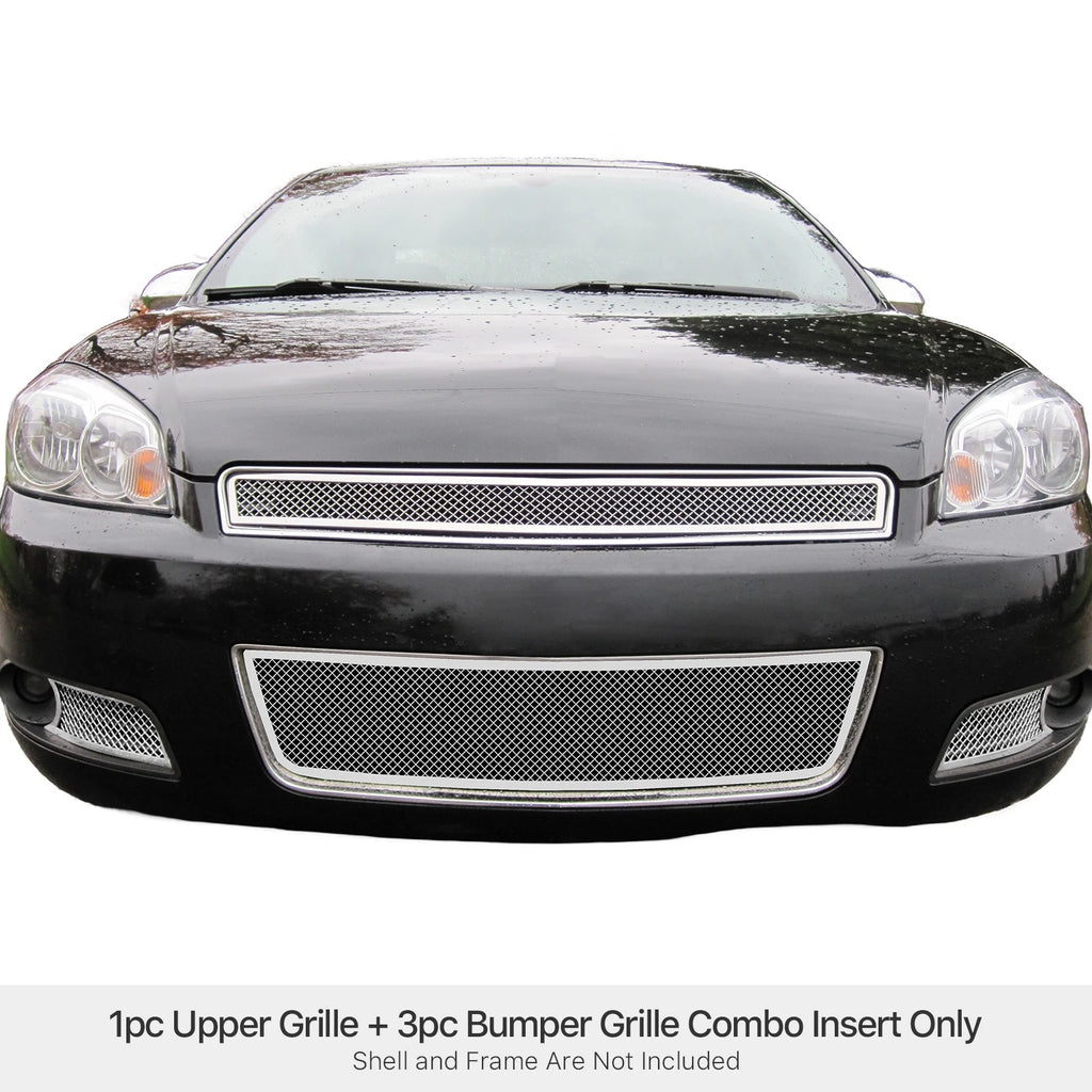 Stainless Chrome Mesh Grille for Chevy Impala (2006-2016)