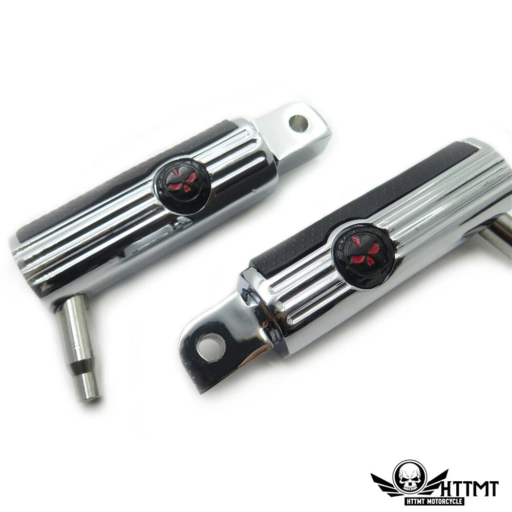 Defiance Chrome Footpegs for Yamaha Road Star Warrior (2002–2009)