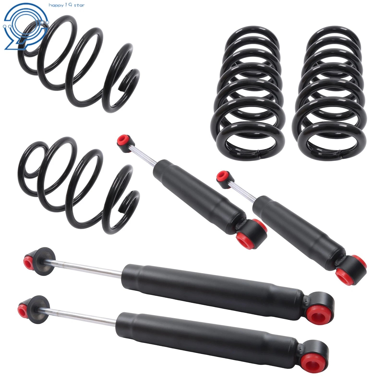 Set of 4 Lowered Coil Springs Shock Kit for GMC Truck (1963–1972)
