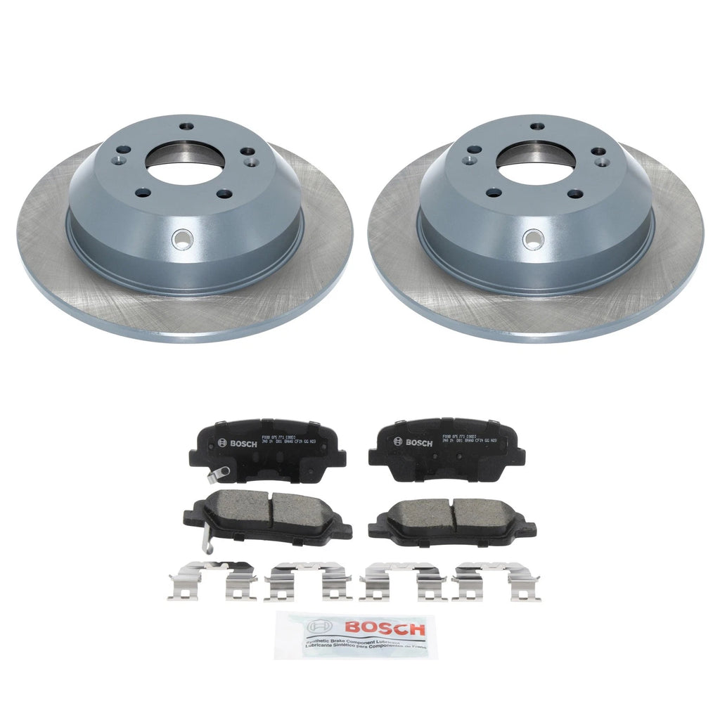 DuraGo Rear Rotors & Bosch QuietCast Ceramic Brake Pads for Santa Fe XL (2017–2019)