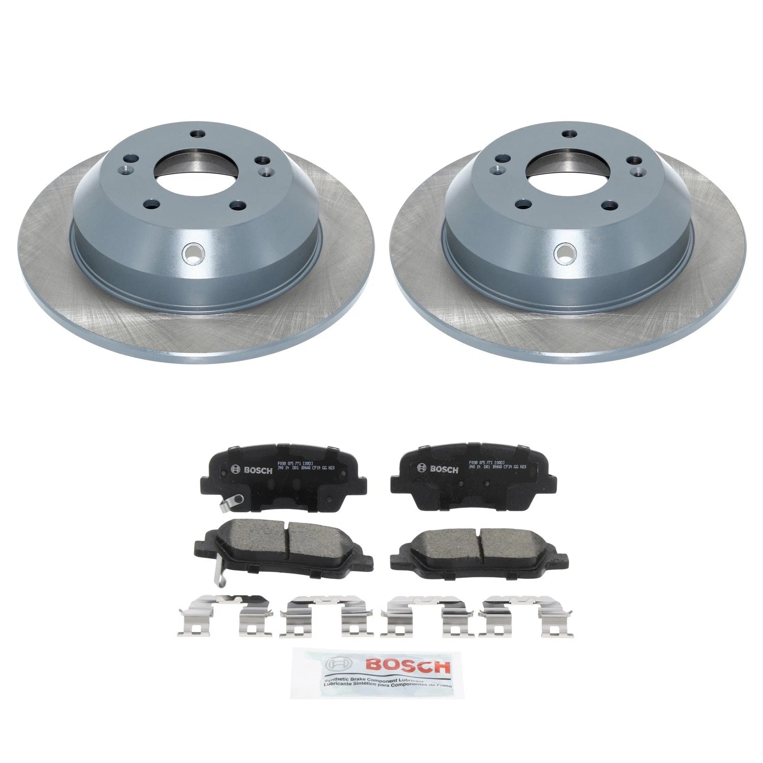 DuraGo Rear Rotors & Bosch QuietCast Ceramic Brake Pads for Santa Fe XL (2017–2019)