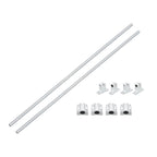 2Pcs Linear Motion Rail Shaft Slide Guide for SCS8UU Bearing & SK8 Rail
