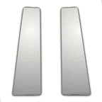 2Pc Chrome Pillar Posts Replacement for 2011-2019 Toyota Yaris 3Dr Liftback