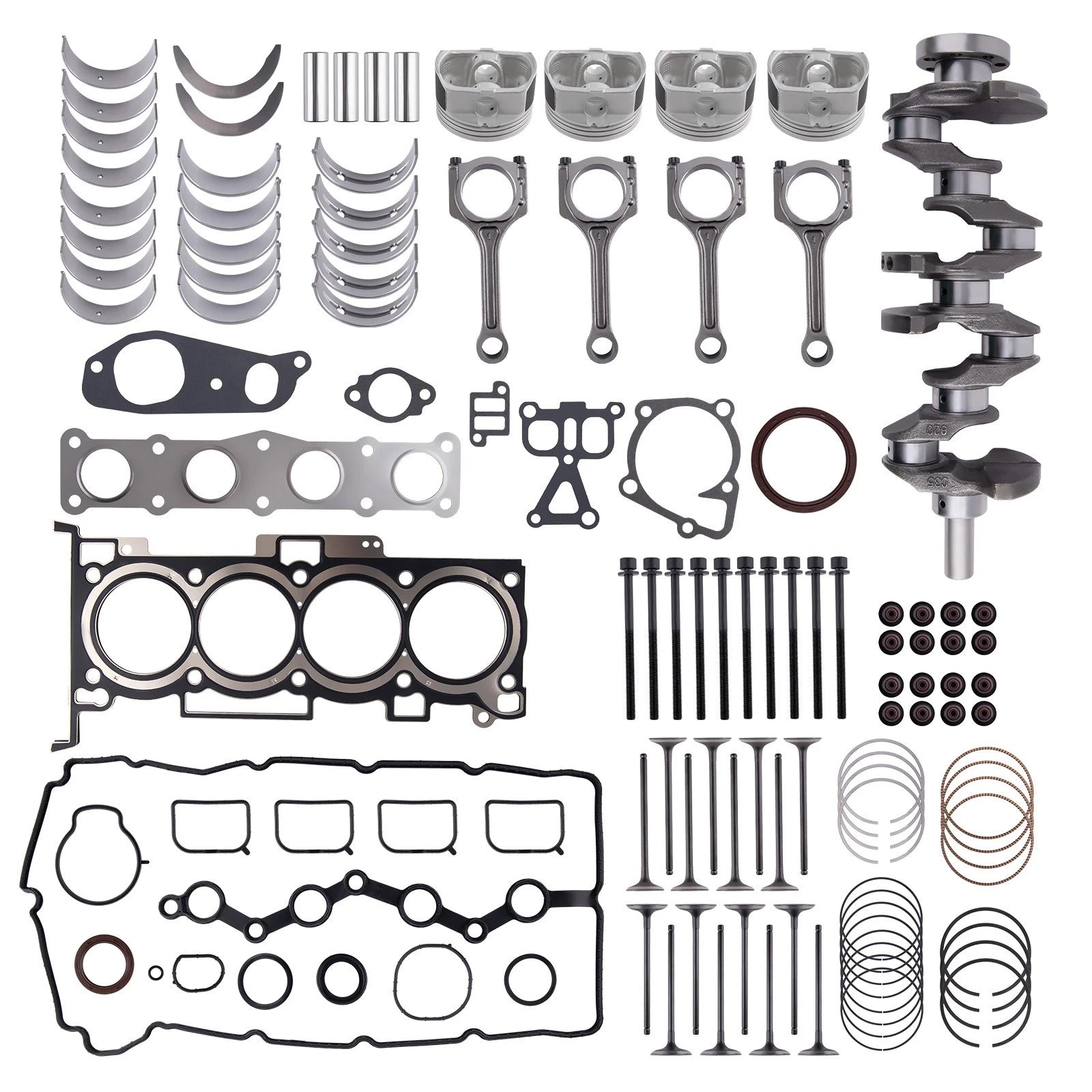 Engine Rebuild Kit for Hyundai Sonata 2.0L G4KD (2005–2010) w/ Pistons, Crankshaft