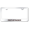 Stainless Steel License Plate Frame - Officially Licensed for Nissan Pathfinder