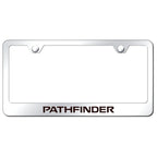 Stainless Steel License Plate Frame - Officially Licensed for Nissan Pathfinder