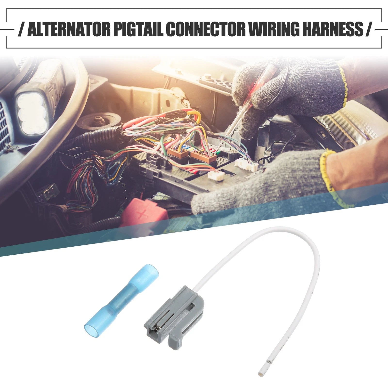 Alternator Pigtail Connector Wiring Harness for Ford (1 Set)