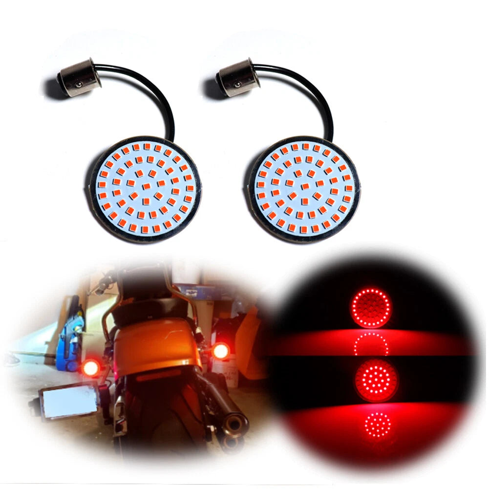2" Bullet LED Red Rear Turn Signal Lights for Harley Davidson Dyna (2012–2017)