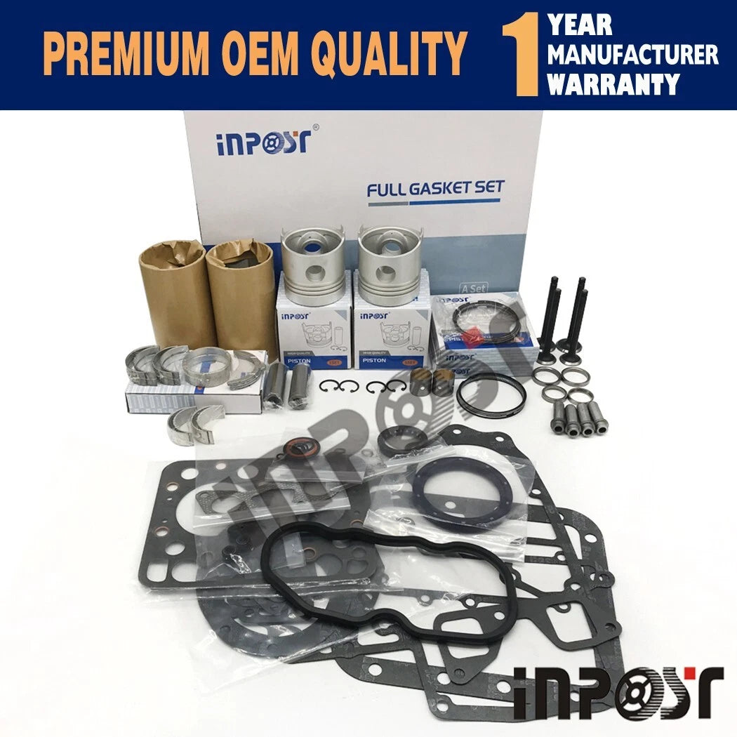 Z750 Overhaul Rebuild Kit for Kubota L175 L185 L1501 L1500 (Gasket, Piston)