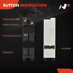 Front Left Power Window Switch for Nissan Sentra (2000-2003)