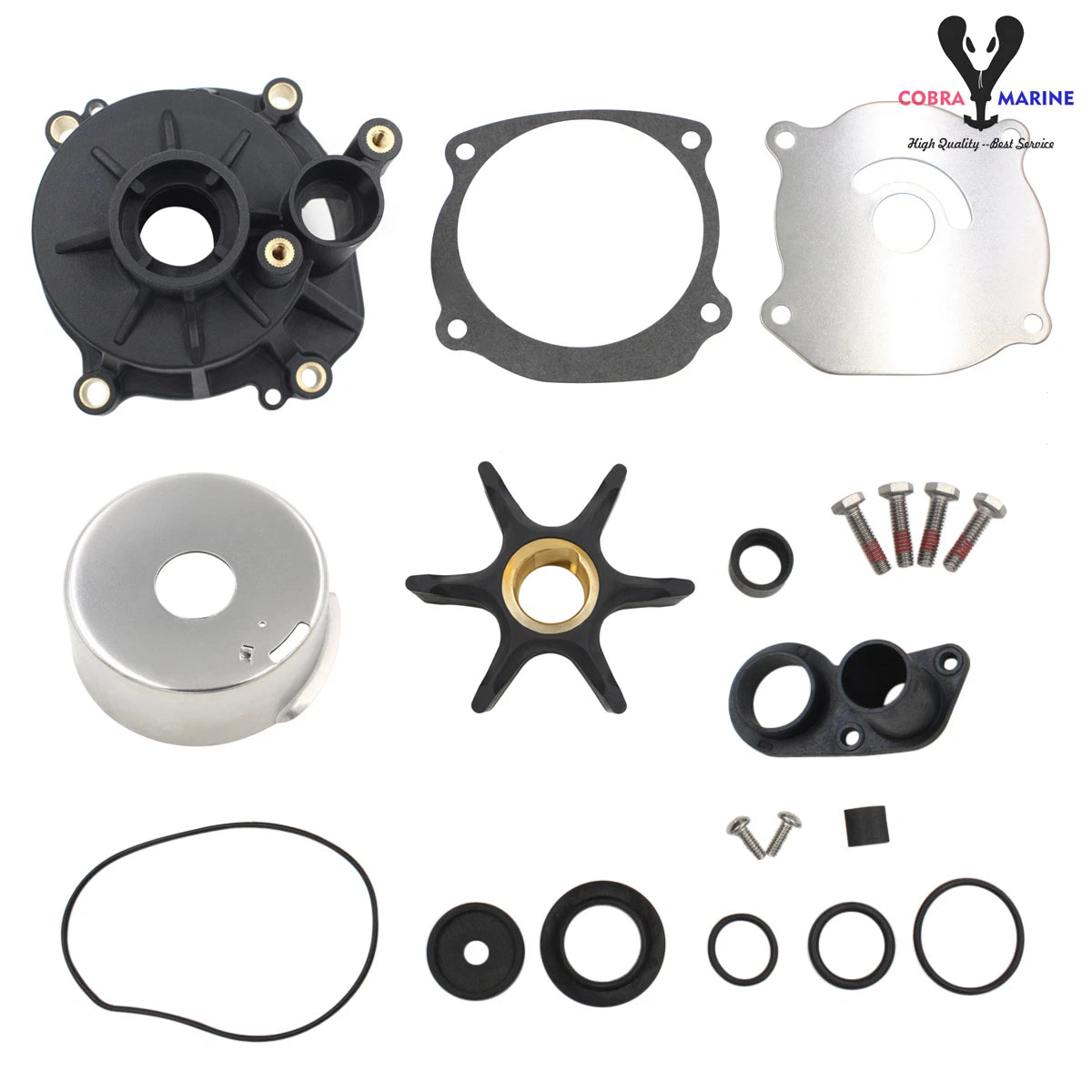 Water Pump Impeller Kit for Johnson Evinrude 85-115 HP V4 (1985-1995) 5001594