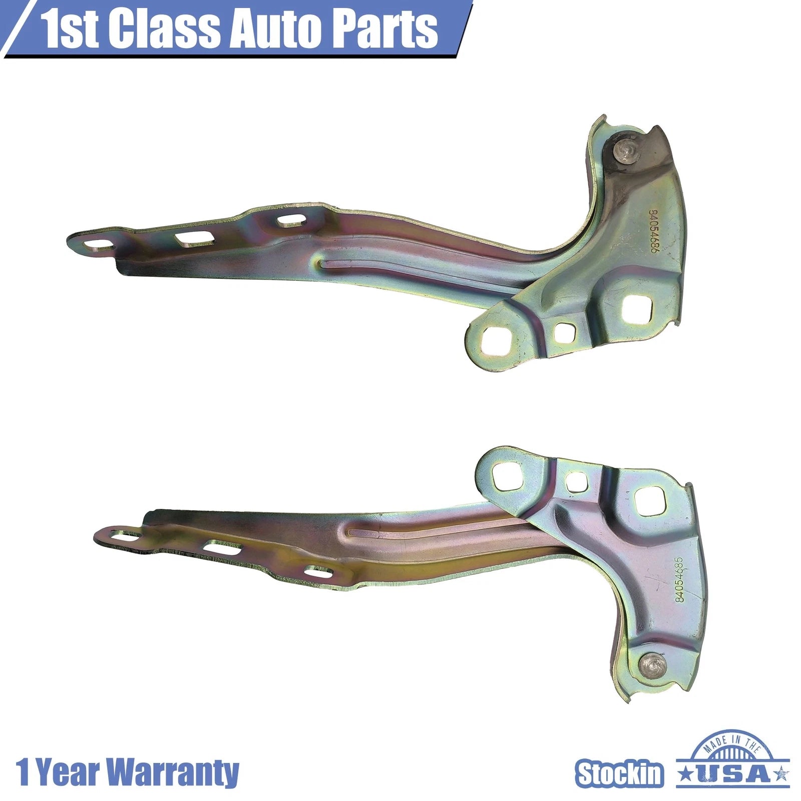 Hood Hinges Lock Set of 2 for Chevy Equinox (2018–2022)