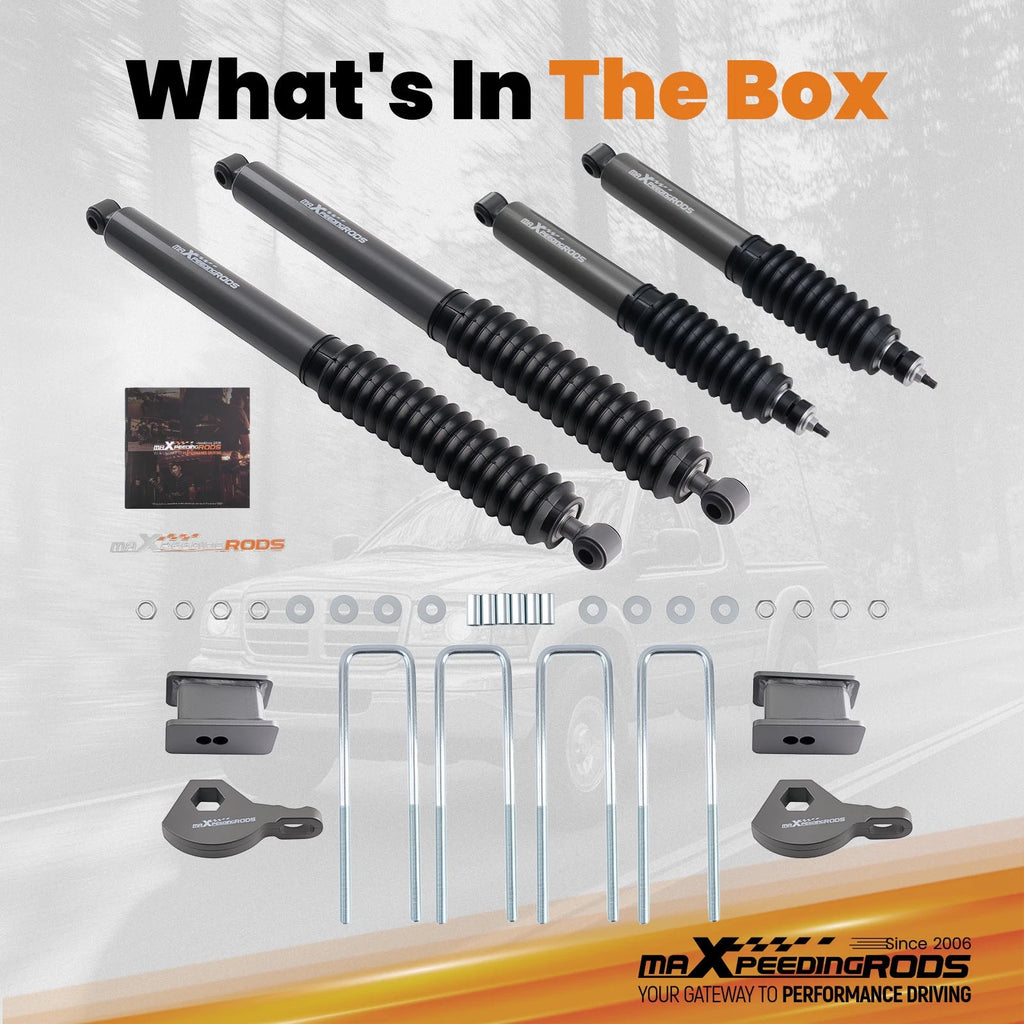3 Inch Lift Kit with Shocks for Dodge Dakota 4WD (1997–2004)